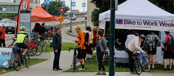 HUB bike to work week, Vancouver, BC