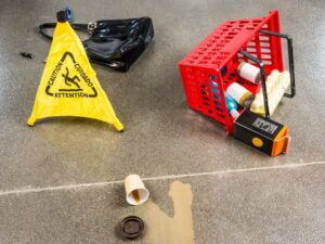 Slip and Fall accident in grocery store